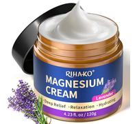 Magnesium Cream for Sleep, Natural Mg Butter for Muscle Relaxation, Topical Magnesium Cream for Restless Legs Syndrome Relief, Soothing Butter for Leg Cramps & Muscle Pain, 120g