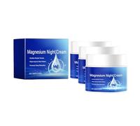 Magnesium Cream for Sleep,Soothing Magnesium Body Lotion with Almond Oil,Topical Magnesium Cream for Leg Cramps Relief & Muscle Soreness,Support Sleep-100g (3)