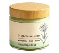 Magnesium Cream, Infused with MSM and Arnica, 100g, Muscle Relief Cream, Nerve Relief Lotion, Fast Absorbing Non-Greasy Formula, for Back Neck Shoulder Leg Foot Waist Sports Injury Daily Routine
