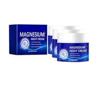 Magnesium Cream, Magnesium Soothing Sleep Lotion with Vitamin E and Almond Oil,Topical Magnesium Cream for Leg and Feet,Relief Leg Cramps & Muscle Soreness, Non-Greasy,100g (3)