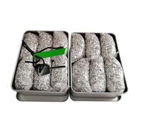 Magnesium Fire Starter Kit with Ferro Rod - 6/12/18 Bags Pre-Shaved Magnesium + 4 x 50mm Ferro Rod - Optional 20 Wax Ropes - Emergency Survival Fire Starting Kit in Waterproof Tin