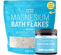 Magnesium Flakes for Bath 4.5kg + Night Magnesium Cream Supplied in Bag