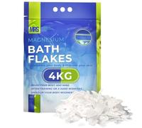Magnesium Flakes for Bath - Pure Chloride Salt Foot and Muscle Soak, Relaxing Mineral Ritual After Workout, Mined in Germany from the Zechstein Seabed, MRS - 4 kg