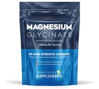 Magnesium Glycinate 1,000mg (per Serving - 2 Capsules) Ideal Strength & High Bioavailability - 60 Vegan Capsules UK Made