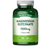 Magnesium Glycinate 1500mg | High Strength Supplement | 300mg Elemental Magnesium with Vitamin B6 | 60 Vegan Capsules | Nature's Truth