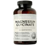 Magnesium Glycinate 180 Capsules (3 Month Supply) 280mg Elemental Magnesium - High Strength Easy to Absorb Magnesium Supplement with No Additives by Inner Vitality
