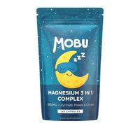 Magnesium Glycinate 3-in-1 Complex 1800mg | Glycinate, Malate & Citrate | 120 Capsules | 2 Month Supply | High Absorption | No Fillers | Vegan UK Made MOBU