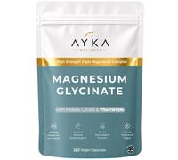 Magnesium Glycinate 3-in-1 Complex - 2000mg Supplements as Bisglycinate, Citrate & Malate 120 Vegan Capsules, Triple High Absorption 420mg Elemental, UK Made