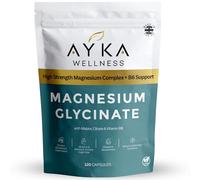 Magnesium Glycinate 3-in-1 Complex with Vitamin B6 - 120 Vegan Capsules | 2000mg Magnesium Compounds Providing 420mg Elemental - High Strength Triple Source (Bisglycinate, Citrate & Malate) - UK Made