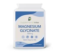 Magnesium Glycinate 300mg High Strength Capsules - Pure Chelated Magnesium Bisglycinate Tablets for Sleep - Vegan Elemental Magnesium Supplements for Men & Women - 60