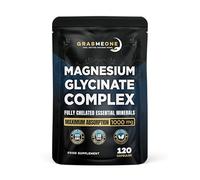 Magnesium Glycinate- 4-in-1 Complex -1000mg Supplements (Bisglycinate) Chelated Citrate & Malate (60) High Elemental dose Vegan Capsules, High Absorption