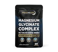 Magnesium Glycinate- 4-in-1 Complex -1000mg Supplements (Bisglycinate) Chelated Citrate & Malate (60) High Elemental dose Vegan Capsules, High Absorption