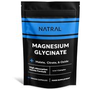 Magnesium Glycinate 4-in-1 Complex - High Absorption Magnesium for Sleep, Muscle Function & Relaxation - 60 Vegan Caspules with Malate, Citrate & Oxide
