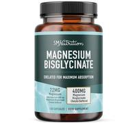 Magnesium glycinate 400mg | 100% Chelated for Maximum Absorption & Bioavailability | Magnesium for Sleep, Relaxation, Muscle Health, Stress & Energy Support | 120 Capsules (2-Month Supply)