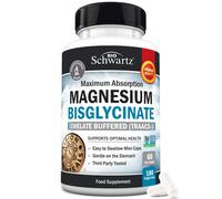 Magnesium Glycinate 400mg - Chelated Bisglycinate for Muscle Recovery & Support - Maximum Absorption & Bioavailability - Magnesium Supplements for