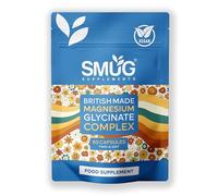 Magnesium Glycinate 5-in-1 Complex - 1850mg Blend - 347.5mg Elemental - 60 Vegan Capsules with Zinc 10mg & Vitamin B6 25mg - Made in Britain - SMUG Supplements