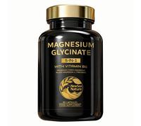 Magnesium Glycinate 5-in-1 Supplement - Vitamin B6 for Maximum Absorption | Sleep Support, Muscle Relief & Energy Management | Vegan, Gluten-Free