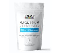 Magnesium Glycinate 500mg Supplements as Bisglycinate, 120 Vegan Capsules, High Absorption / Bioavailability - 100mg Elemental, UK Made
