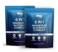 Magnesium Glycinate 6 in 1 Supplement -1500mg as Bisglycinate Citrate & Malate | 352 mg Elemental Magnesium | Ashwagandha Zinc & B6 Quality Sleep Muscle Health & Immune Support 90 Vegan Capsules (2)