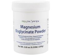 Magnesium glycinate as Magnesium bisglycinate | 0.55 lb - 250 g | Crystal Powder Soluble in Water | Third-Party Tested | Heiltropfen®