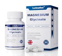 Magnesium Glycinate Capsules - Maximum Absorption Magnesium Supplement for Stress Relief, Deep Sleep, Muscle & Nerve Support, Heart Health & Calm Mood - Gentle, Non-GMO, 90 Capsules