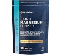 Magnesium Glycinate Complex 10-in-1-1118mg, 500mg Elemental Magnesium | Bisglycinate, Citrate, Malate, Oxide, Taurate & More - 90 Vegan Capsules - by Horbaach