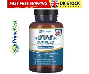 Magnesium Glycinate Complex 4-in-1 - 2000mg + 400mg Elemental Magnesium