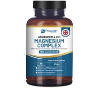Magnesium Glycinate Complex 4 in 1-2000mg per Serving | Precise 400mg Elemental dose | Added Magnesium Bisglycinate, Citrate, Malate & Taurate | 90 Vegan Tablets - by Prowise