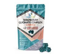 Magnesium Glycinate Complex Gummies | 120 Count | 4-in-1 Complex - Glycinate, Citrate, Malate & Oxide | Vegan, Sugar-Free, Non | 60 Day Supply | Muscle, Sleep & Energy Support | UK Made | by NutriVolv