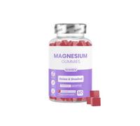 Magnesium Glycinate Gummies 1000mg, L-Theanine & Vitamin B6, 60 Count | High Absorption Magnesium Supplement supports normal muscle function, nervous system, reduced tiredness and fatigue