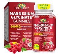 Magnesium Glycinate Gummies 120 Count, 600mg Magnesium Glycinate Gummies for Women,Men and Kids, Support Sleep,Muscle and Relaxation, High Absorption,Sugar Free, Gluten-Free, Non-GMO