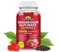 Magnesium Glycinate Gummies 120p - Health Supplement with VIT D3, B6 & CoQ10 for Sleep Support, Relaxation & Muscle Function - High Absorption Magnesium Citrate Alternative, Sugar Free - 120 Gummies