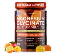 Magnesium Glycinate Gummies for Kids & Adults - High Strength Magnesium Glycinate 400mg with Malate, Zinc, D3, B6 & Taurine - Oran