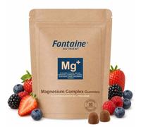 Magnesium Glycinate Gummies with Ashwagandha, L-Theanine, D3, Zinc, Magnesium Complex 14-in-1 Glycinate Gummies, Stress Relief, Sleep Support & Recovery - No Added Sugar, 60 Vegan Gummy