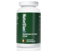 Magnesium Glycinate High Dose Capsules - 270 Vegan Capsules, 770mg mag glycinate per Capsule, Including 100mg Elemental Magnesium, Produced in Germany