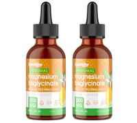 Magnesium Glycinate Liquid Drops 1000mg - High Absorption Bisglycinate with Liposomal Micelle Technology, Vegan, Stomach-Friendly, Lemon Flavour, 120ml