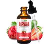 Magnesium Glycinate Liquid Drops,Liquid Complex with Magnesium Glycinate,Taurate,Cellulose Fiber,Bromelain,Vitamin B6,C,D and Zinc, Strawberry Flavor, 2 Fl Oz