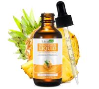 Magnesium Glycinate Liquid Drops,Liquid Magnesium Complex with Glycinate,Taurate,Cellulose Fiber,Bromelain,Vitamin B6,C,D and Zinc, Pineapple Flavor, 2 Fl Oz