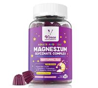 Magnesium Glycinate Sleep Aid Gummies for Adults & Kids 4+ - Sugar Free Sleep Gummies with Vitamin B6 C D3, 5HTP, Lemon Balm & L-Theanine for Sleep & Relaxation - Strawberry Flavour