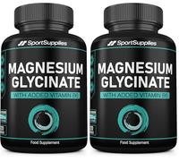 Magnesium Glycinate Supplements 1500mg & Vitamin B6-120 High Strength Capsules - 1500mg of Magnesium Providing 315mg Elemental Magnesium (Bisglycinate) - Pure Active Ingredient (Pack of 2)