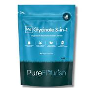 Magnesium Glycinate Triple Complex 1800mg - Bisglycinate, Citrate & Malate - 385mg Elemental - High Absorption - 120 Vegan Capsules - for Muscle, Sleep & Energy Support