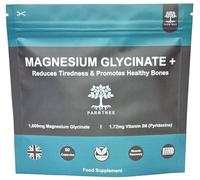 Magnesium Glycinate + with Added Vitamin B6-1600mg Supplement as Bisglycinate - High Strength - High Absorption - 320mg Elemental Magnesium - 90 Vegan Capsules - Made in The UK