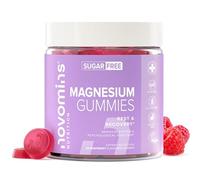 Adult Magnesium Gummies Sugar Free - High Strength 1636mg Magnesium Citrate Offering 180mg of MG - High Strength Supplements - Alternative to Spray & Oil - Vegan - 60 Gummies - Novomins