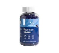 Magnesium Gummies, 90 Vegan Gummies, Magnesium Citrate, Natural Grape Flavour, 2 per Day, 45 Days Supply, Muscle & Energy, for Adults - by Ved