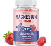 Magnesium Gummies for Children's Relaxation 230mg 60 Ct Natural Wake-Rest Cycles | Relaxing Magnesium for Kids with Chamomile & Lemon Balm | Non-GMO, Gluten-Free & Third-Party Tested | Calming Gummies