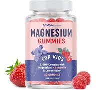 Magnesium Gummies for Kids Relaxation & Natural Wake-Rest Cycles | Relaxing Magnesium for Children with Chamomile & Lemon Balm | Non-GMO, Gluten-Free & Third-Party Tested | Calming Gummies 60 Ct