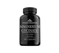 Magnesium Gylcinate Complex - 180 Capsules | 1806mg per Serving, 216mg Elemental Magnesium | Promote Relaxation, Support Bone Health, and Optimize Muscle Function - Vitamin Mountain