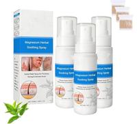 Magnesium Herbal Psoriasis Spray, Fast-Acting Relief for Itching, Redness and Flaking, Gentle Moisturizing, Hydrating & Calming, for All Skin Types (3)