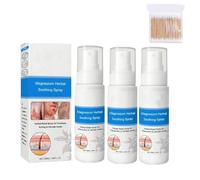 Magnesium Herbal Psoriasis Spray, Natural Repair Skin, Hydrating & Calming, for All Skin Types, The package includes one hundred cotton swabs (3pcs)