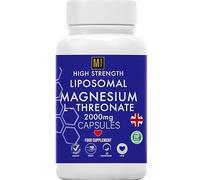 Magnesium L-Threonate 2000mg Supplement | 120 High Strength Vegan Capsules | L-Threonate Capsules Bioavailable Magnesium Gluten Free, UK Company